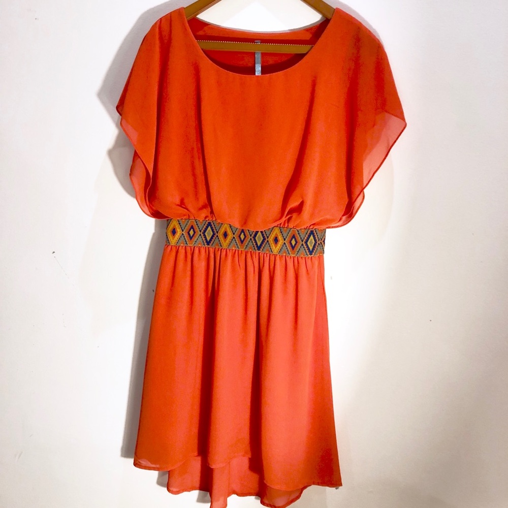 Francesca’s Collection Orange dress-size S